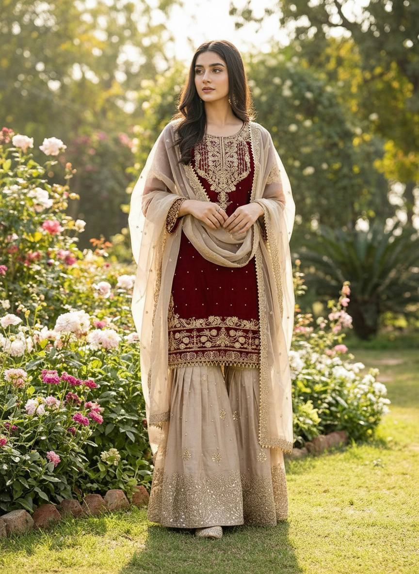 Zymera Dori Luxe Palazzo Set