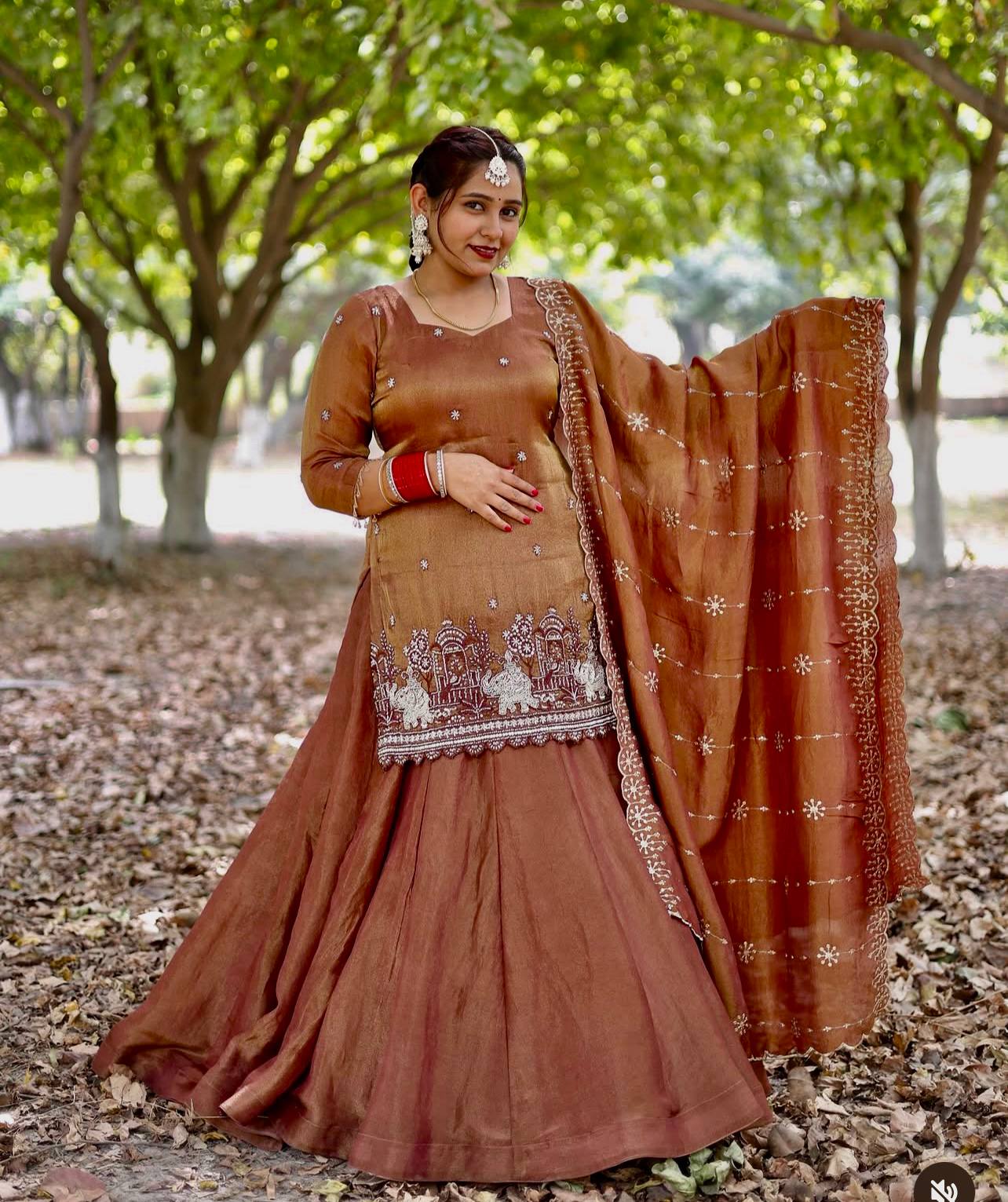 Ruhina Simmer Silk Lehenga Set