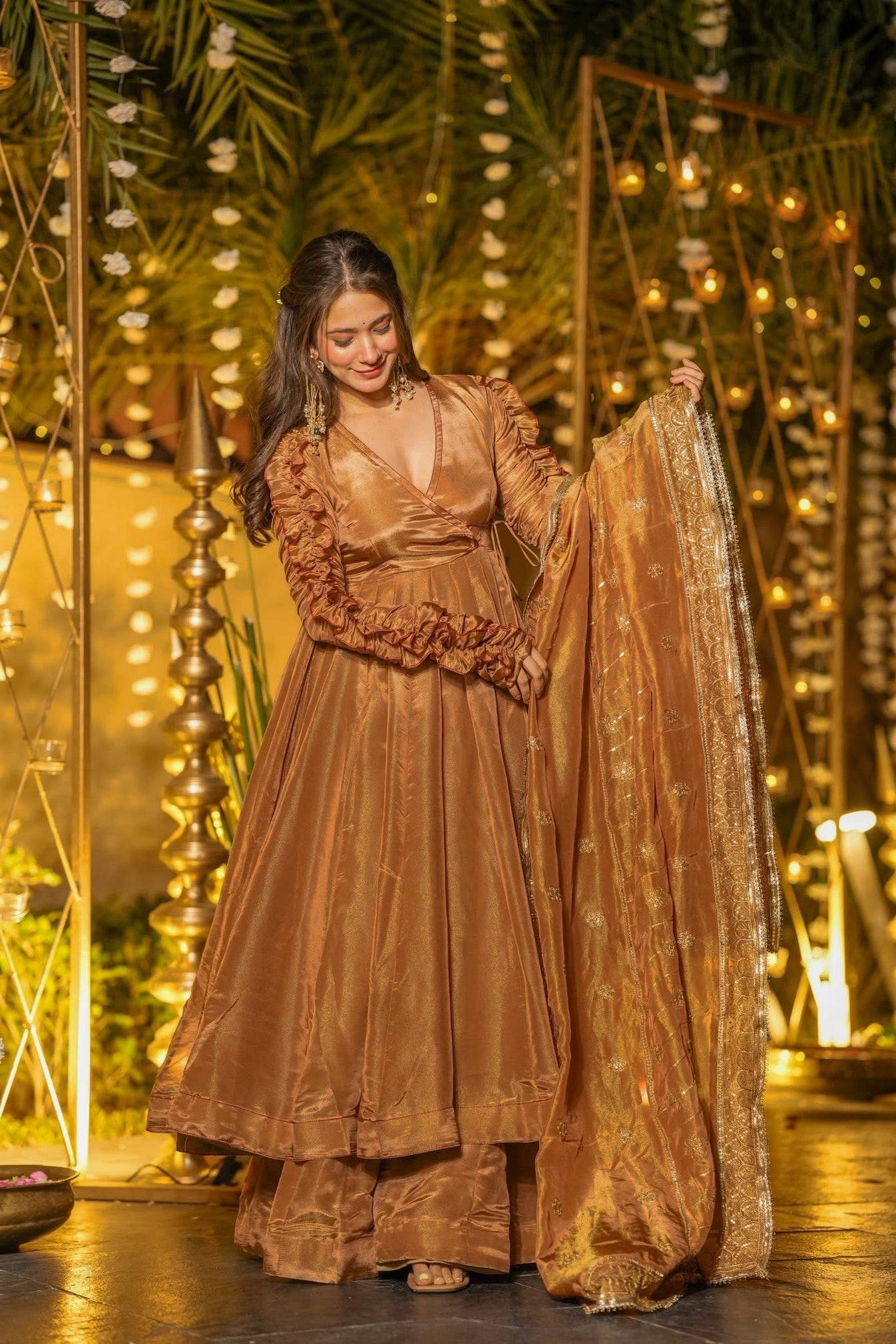 Nashita Fendy Silk Anarkali Suit Set