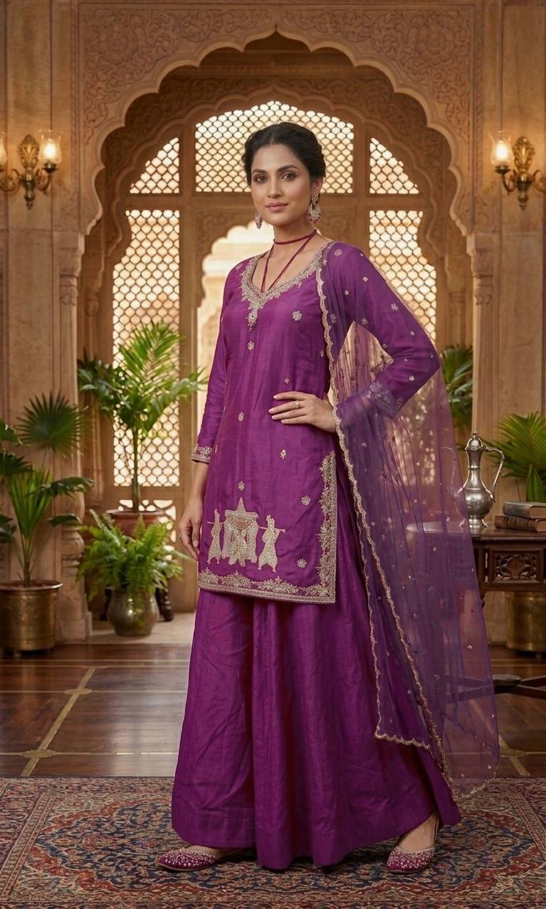 Zarmina Beads & Sequence Crepe Silk Lehenga Set