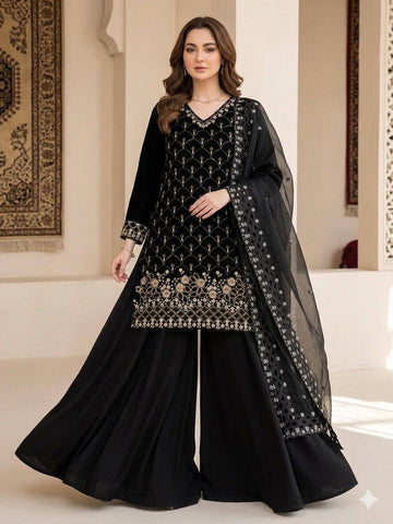 Zehra Luxe Fendy Plazzo Set