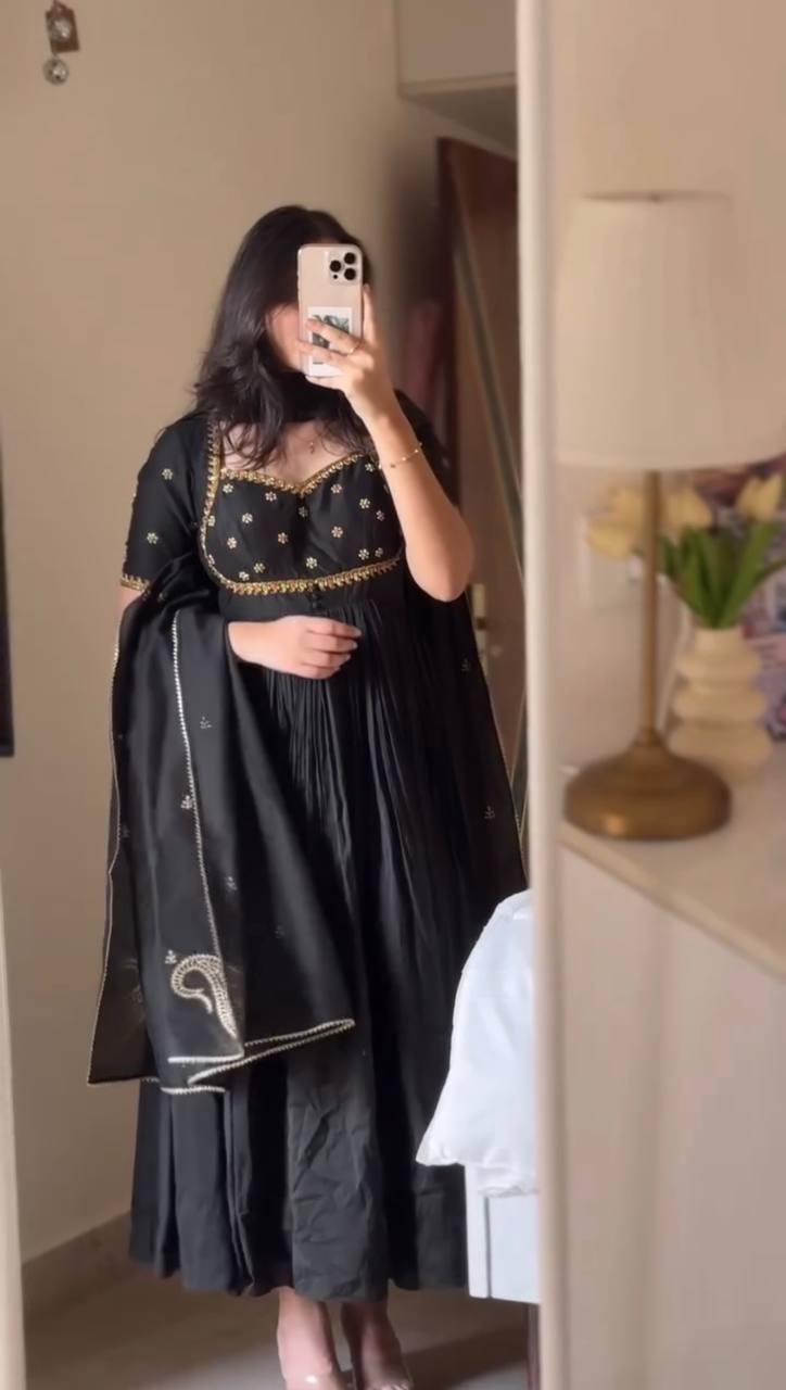 Rihansa Cotton Anarkali Suit Set