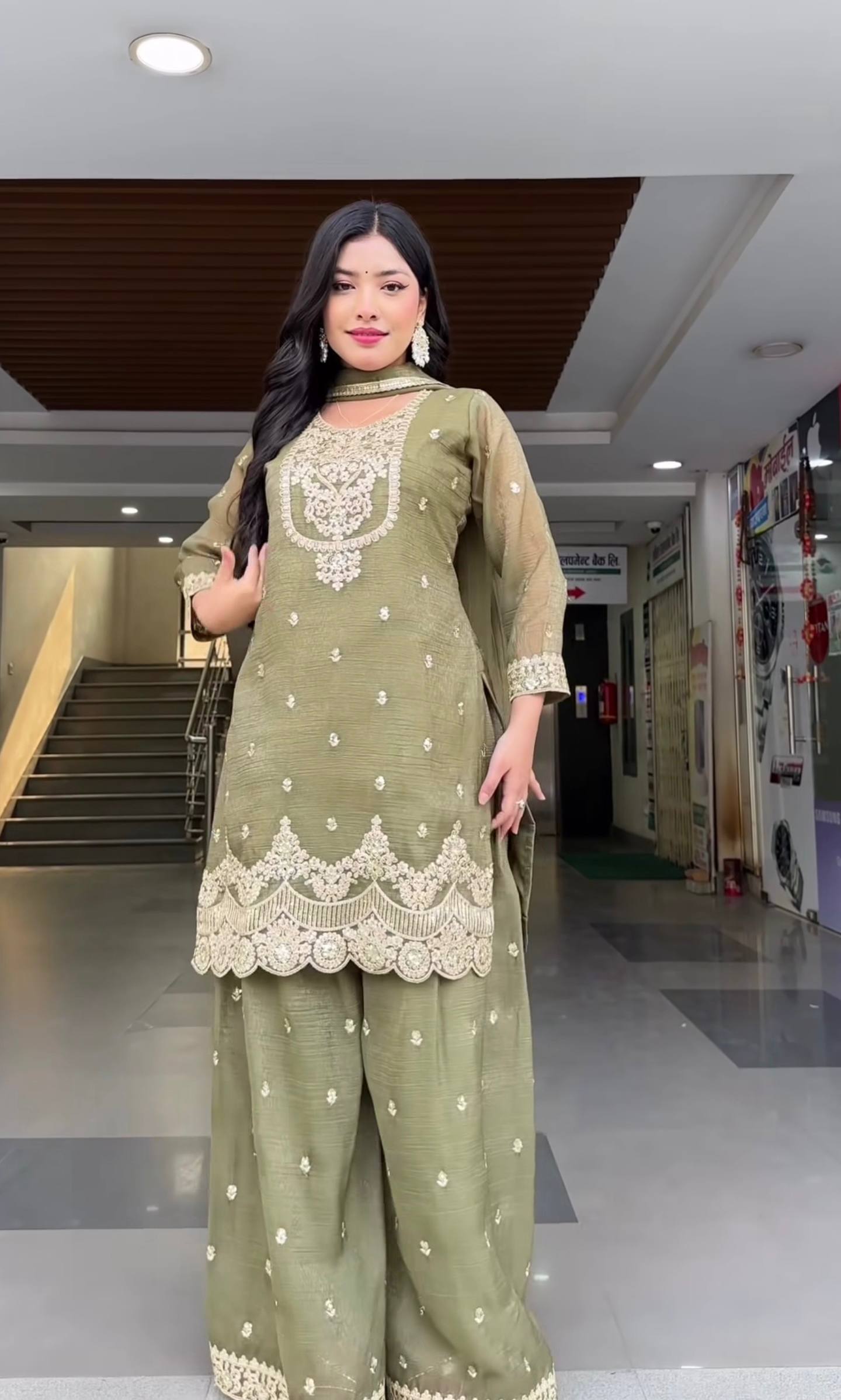 Zelvara Shine Sharara Set