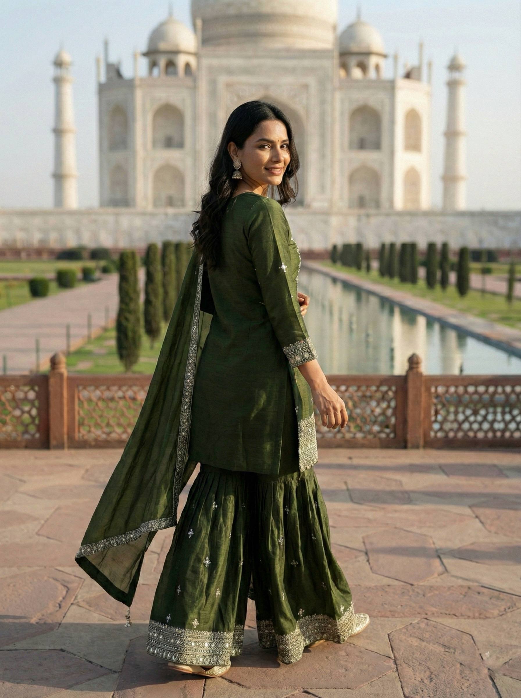 Mirzara Mirror Glow Sharara Set