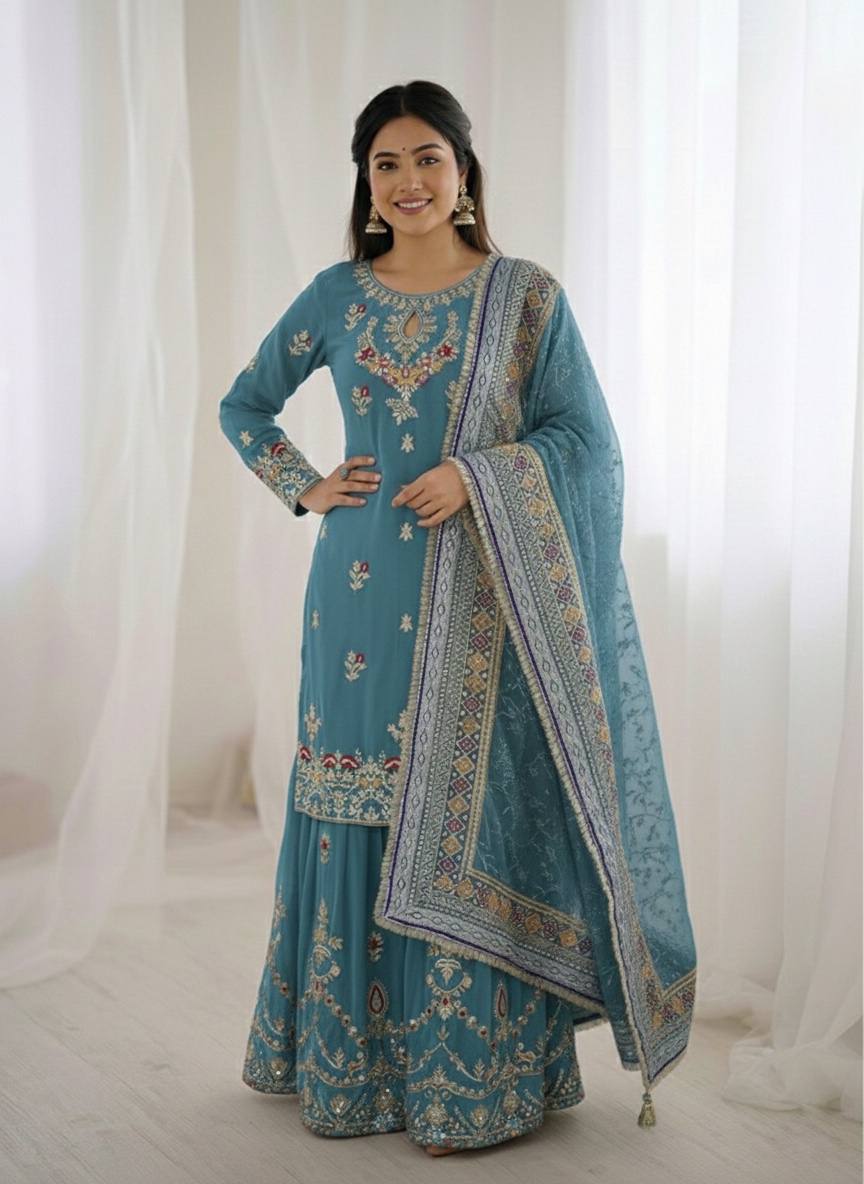 Zorella Sequence Flair Sharara Set