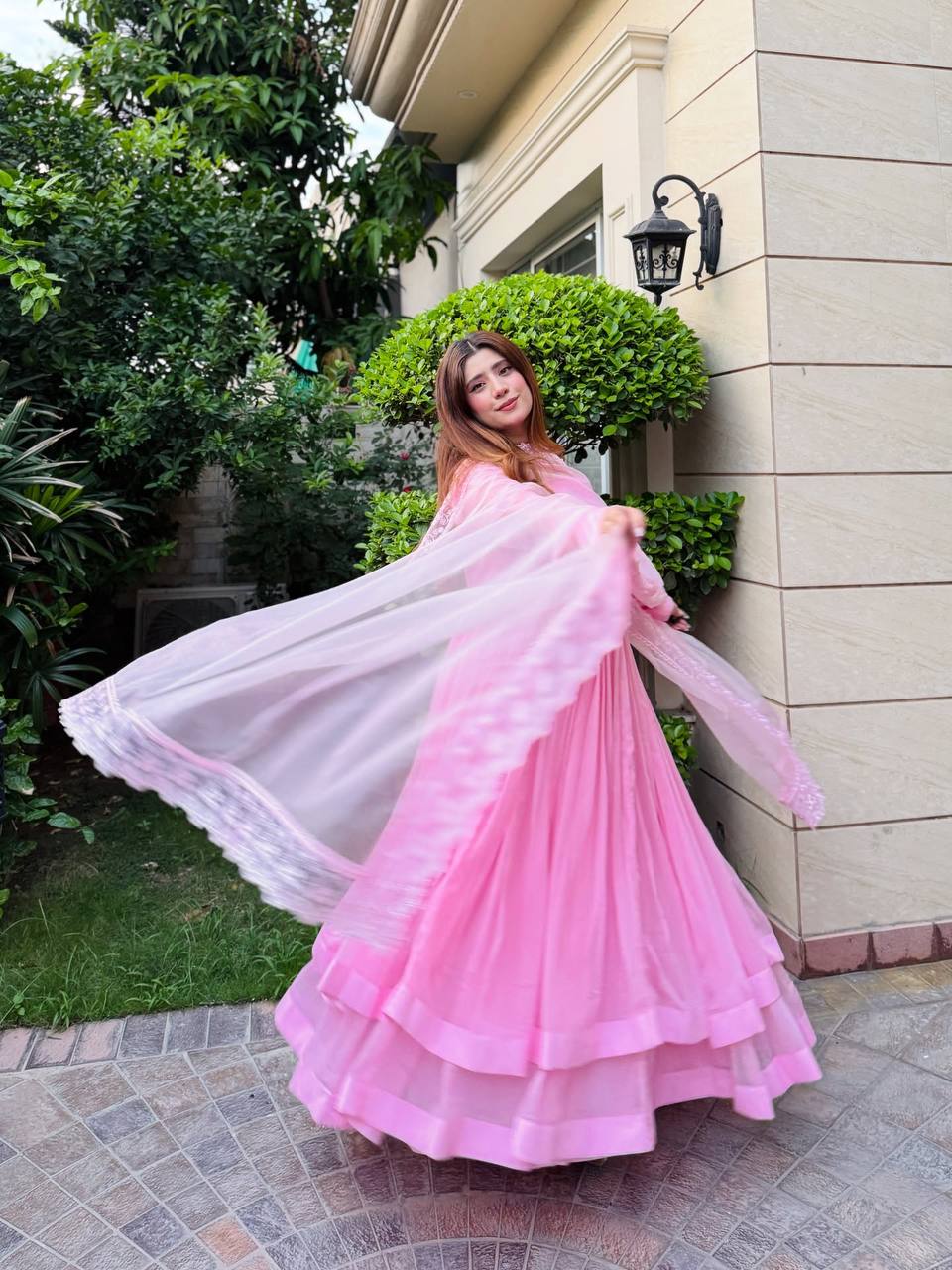 Zyrelia Georgette Palazzo Suit Set