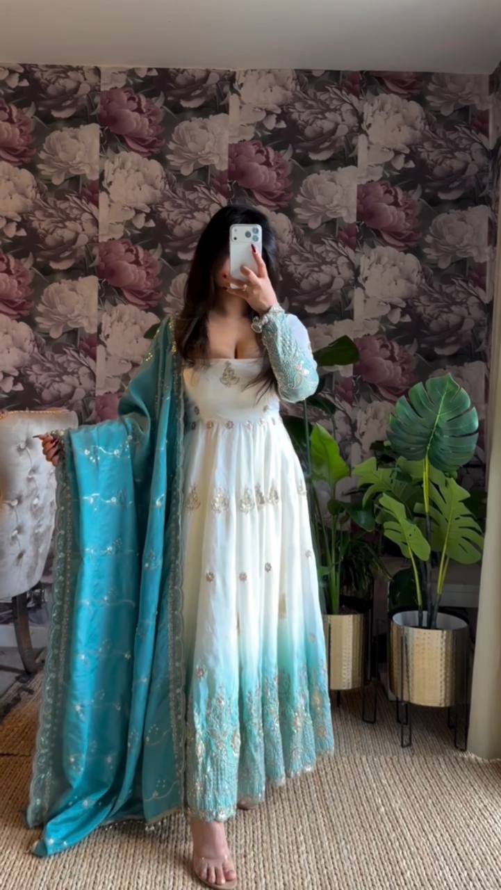Zyra Star Georgette Anarkali Set