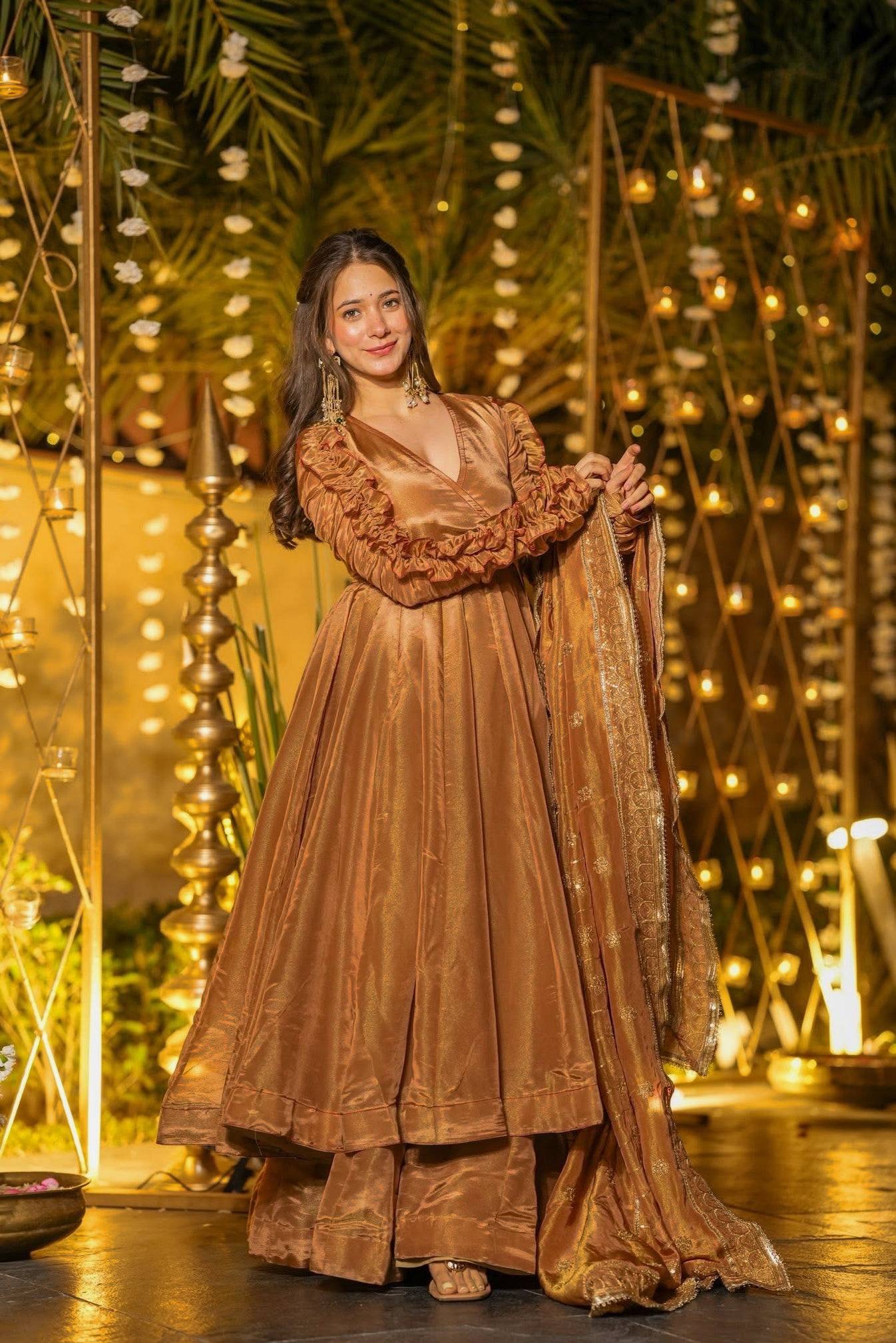 Nashita Fendy Silk Anarkali Suit Set