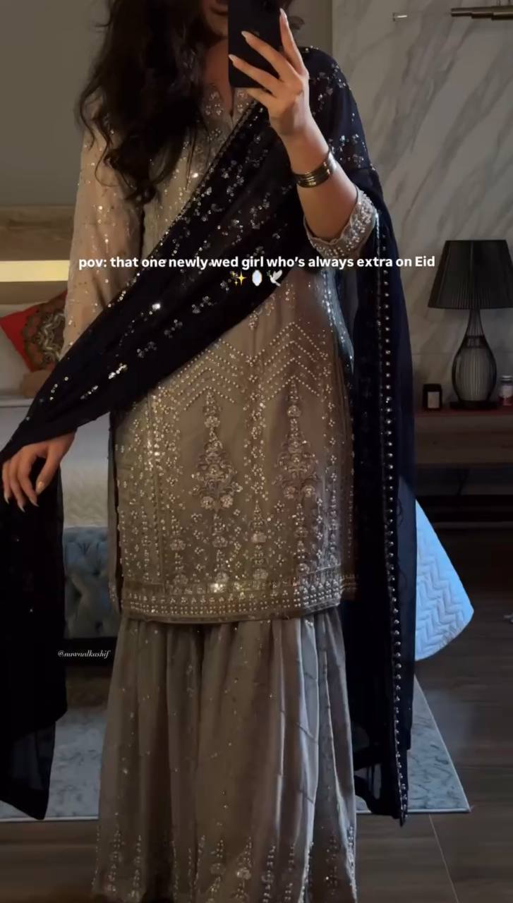 Nazakat Royale Sharara Suit Set