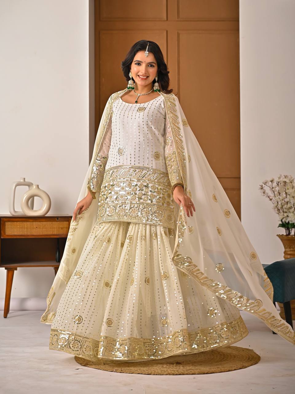 Serelina Drape Sharara Set