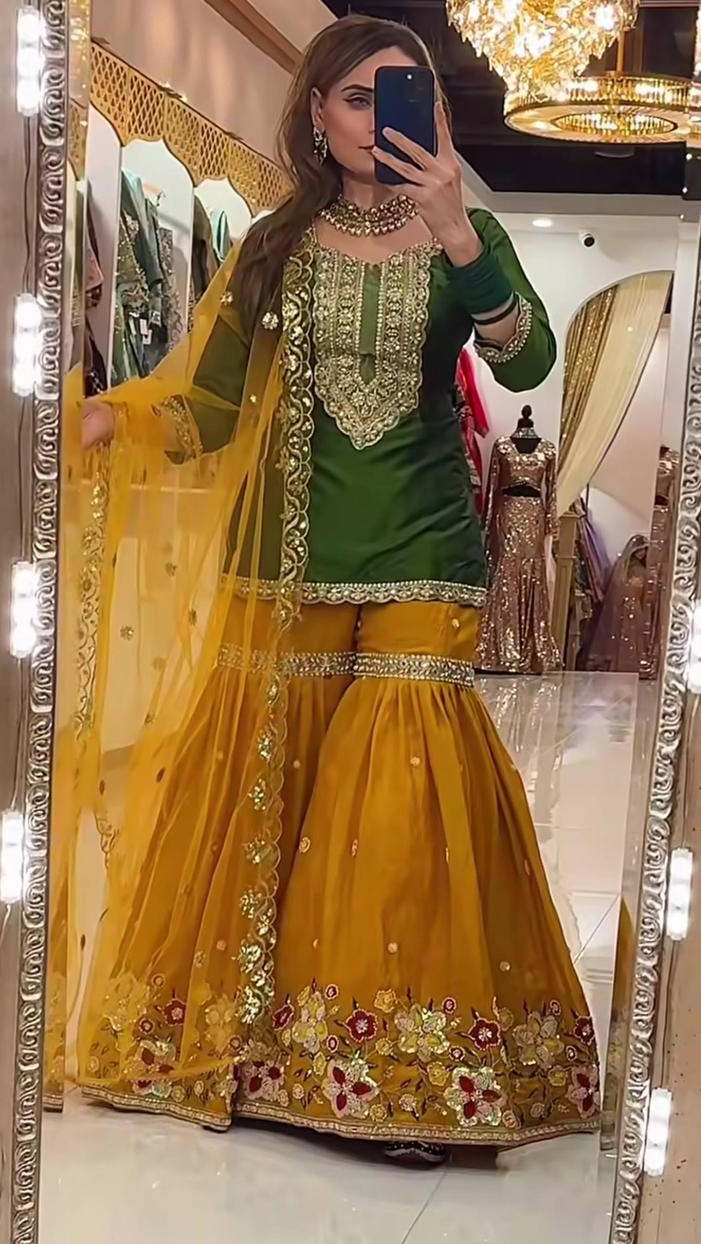 Zenvira Glam Sharara Set