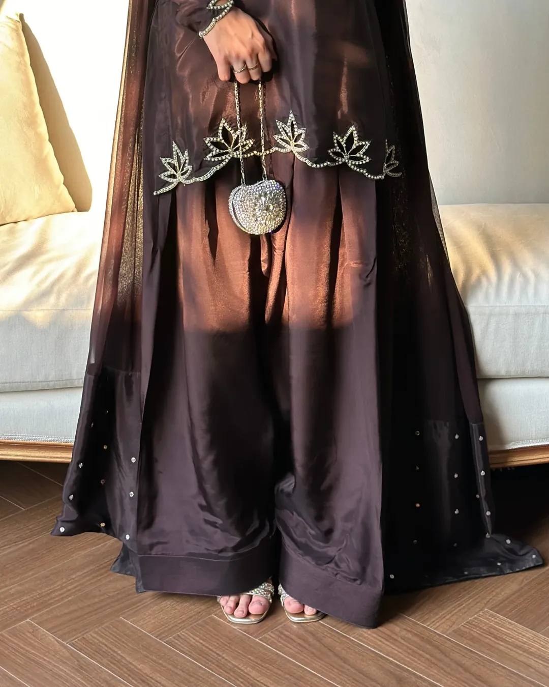 Zeraya Crep Moti Farshi Set