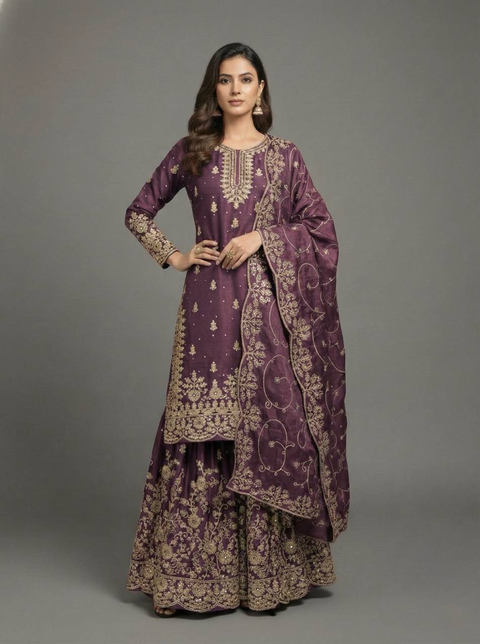Azeeva gmy Silk Elegance Palazzo Set