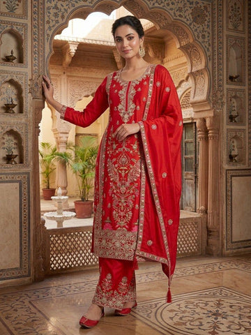 Nooraya Coding Sequence Chinnon Silk Palazzo Set
