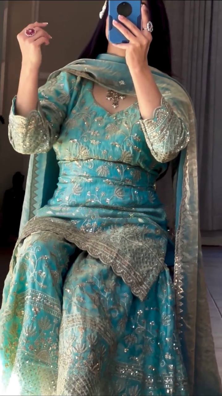 Zyvella Shine Sharara Set