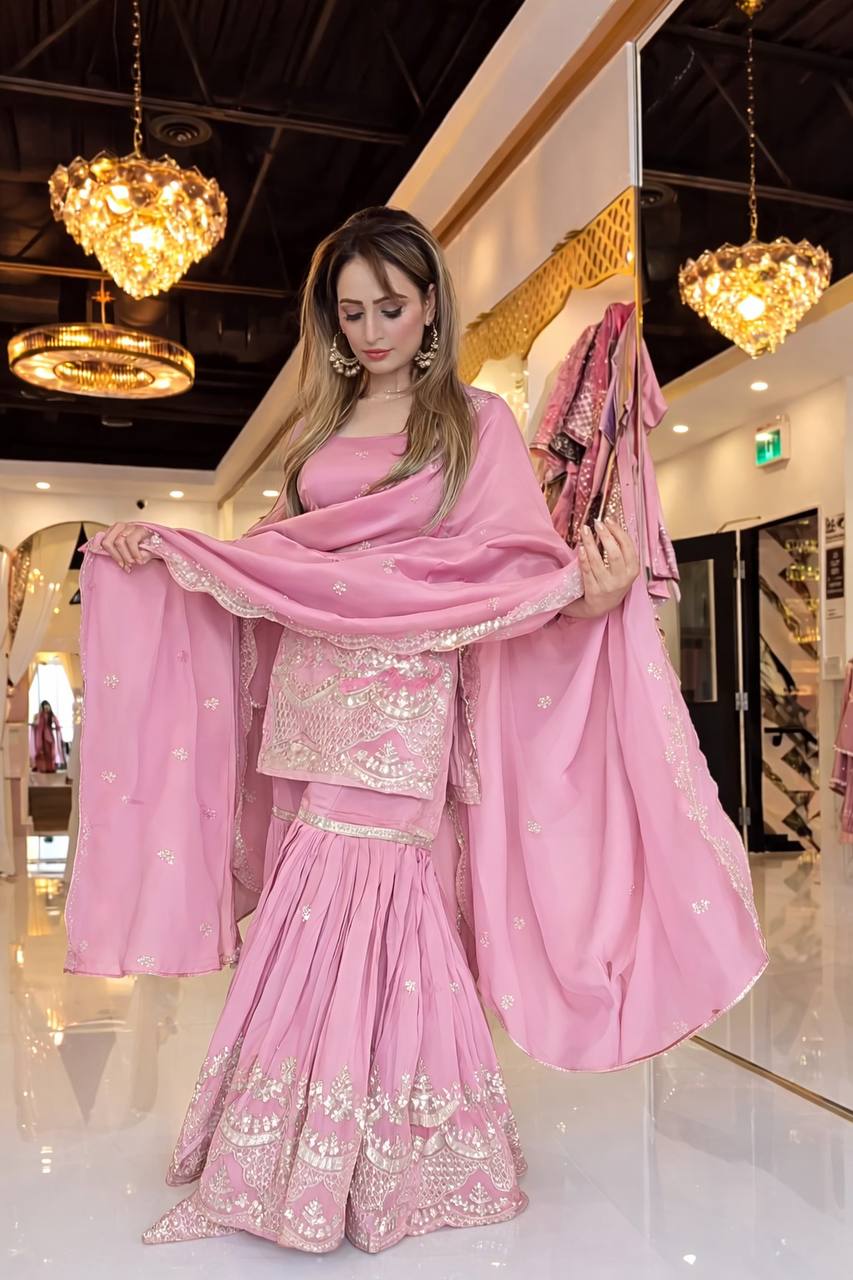 Norella Silk Grace Sharara Set