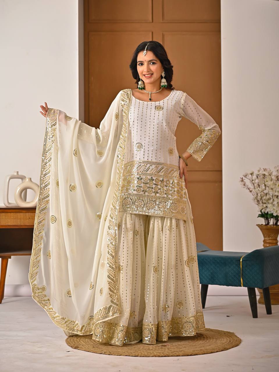 Serelina Drape Sharara Set