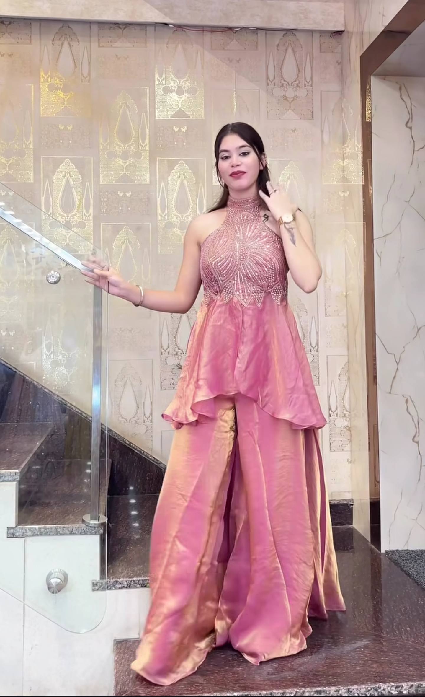 Zireva Moti Grace Sharara Set