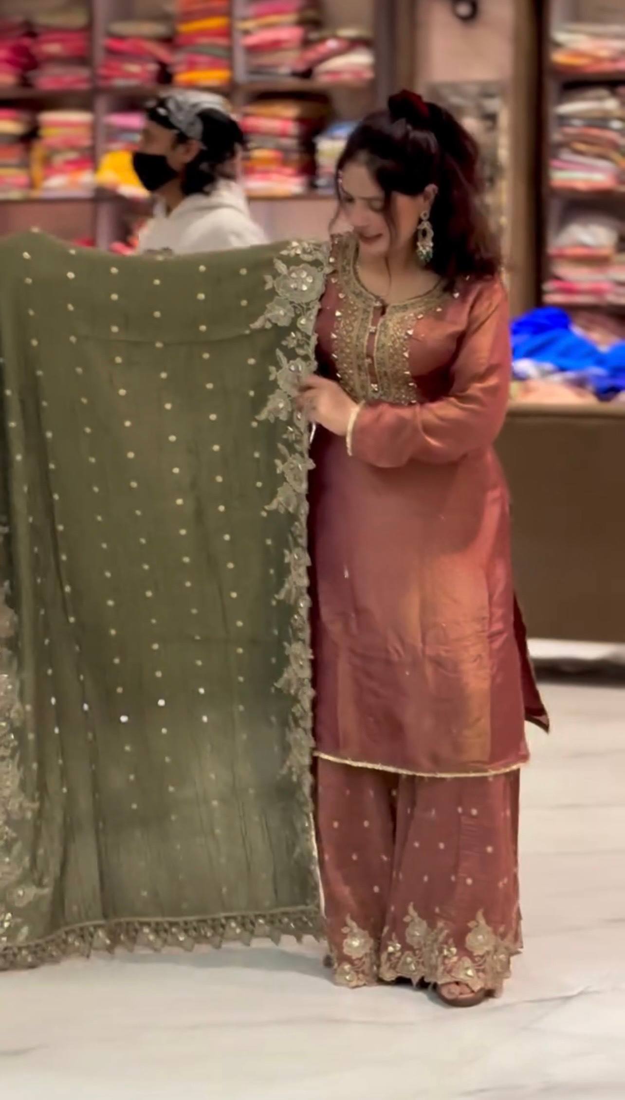 Ravira Sequence Glow Sharara Set