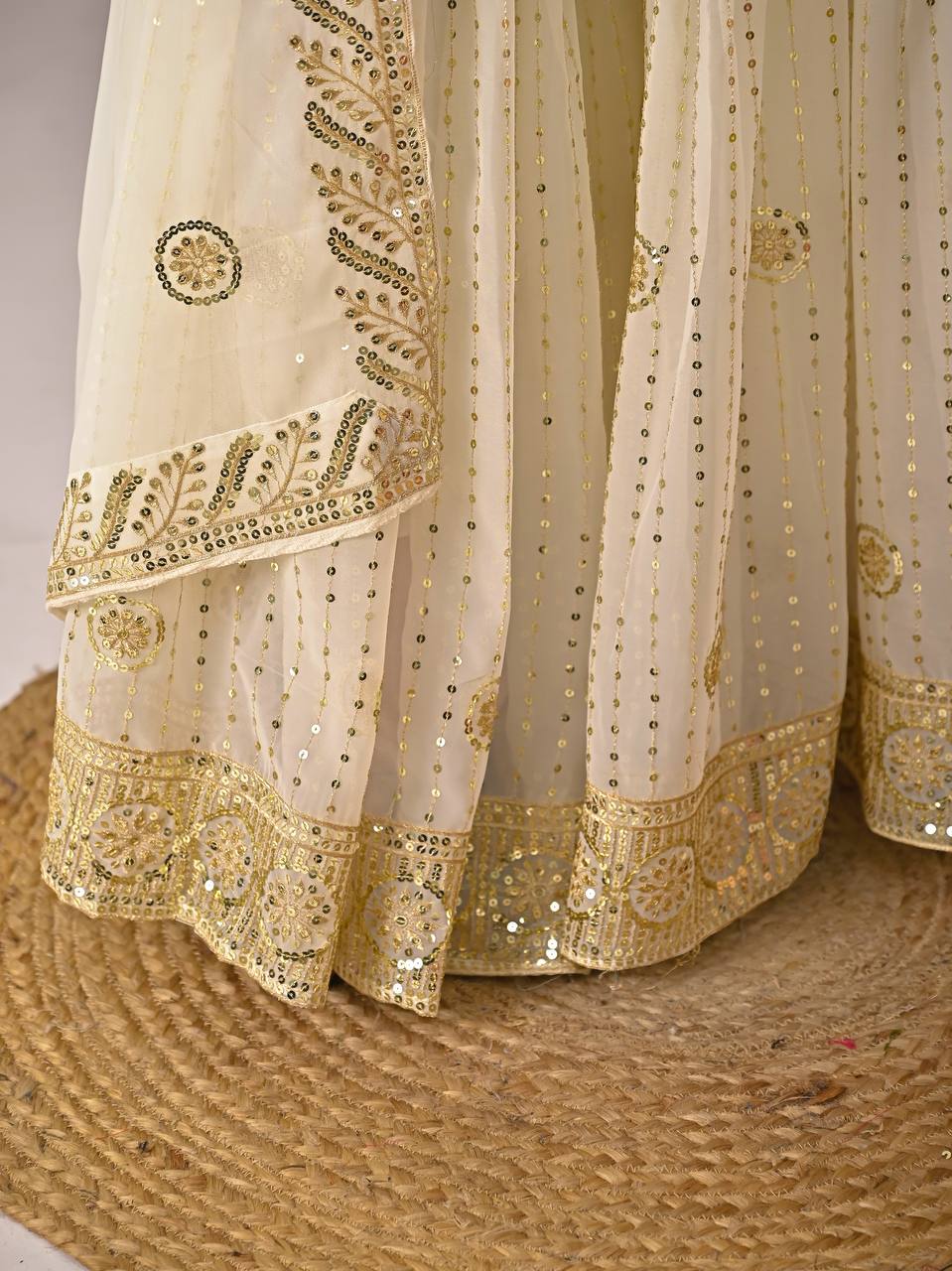 Meher Fox Georgette Sharara Set