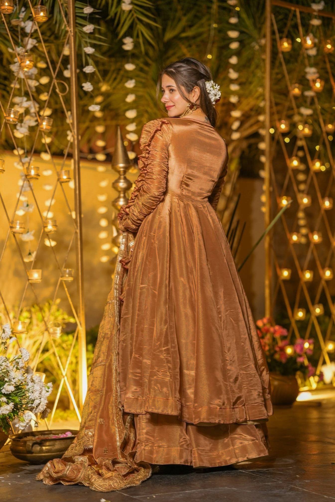 Nashita Fendy Silk Anarkali Suit Set