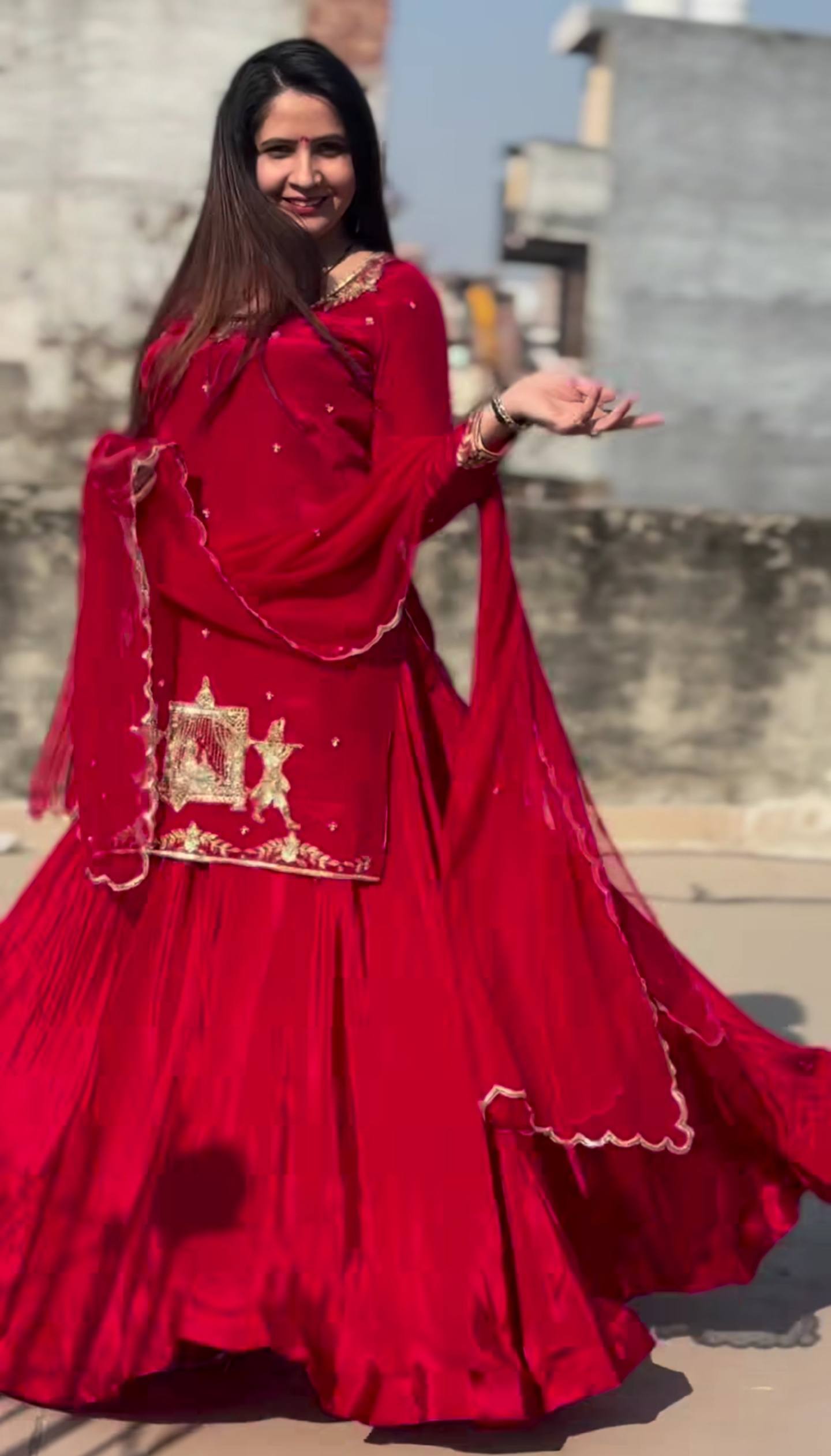 Zarmina Beads & Sequence Crepe Silk Lehenga Set
