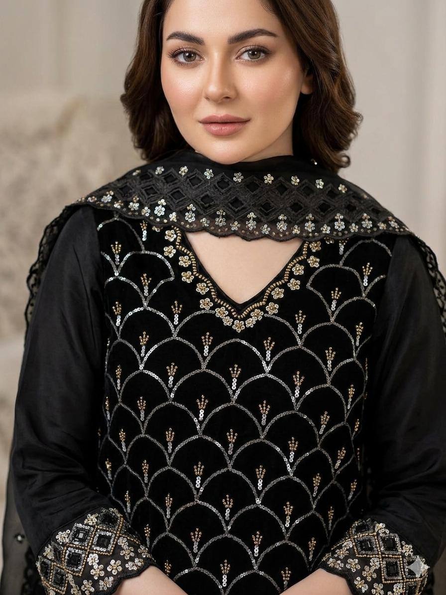Zehra Luxe Fendy Plazzo Set