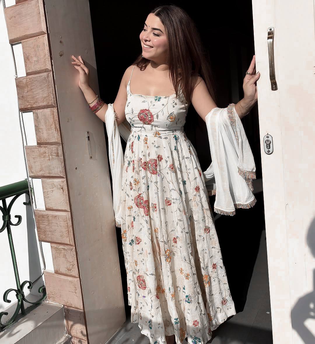 Aadhya Floral Serenity Anarkali Suit