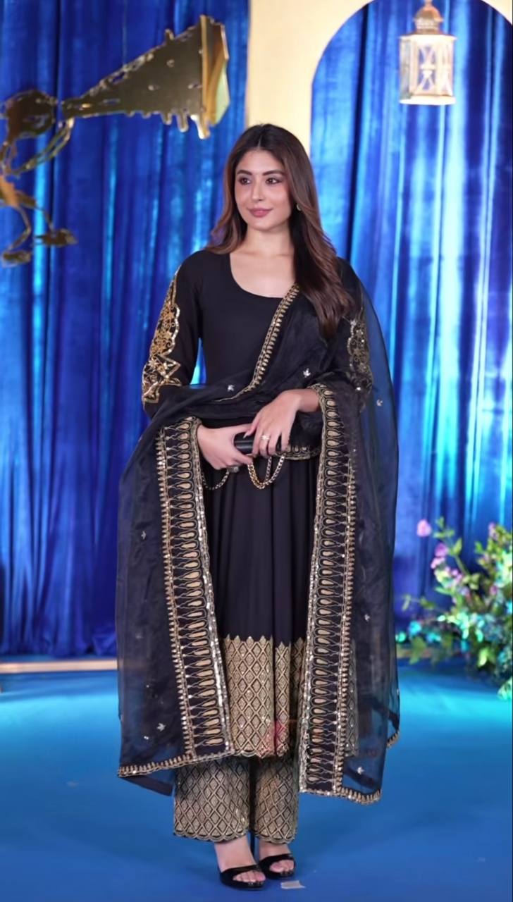 Kritika Black Premium Festive Suit Set