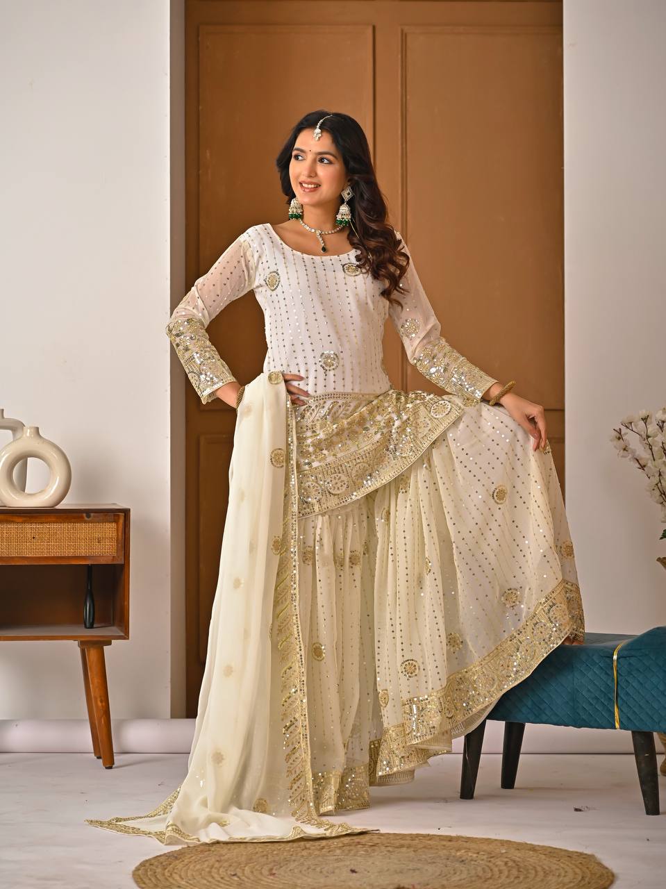 Serelina Drape Sharara Set