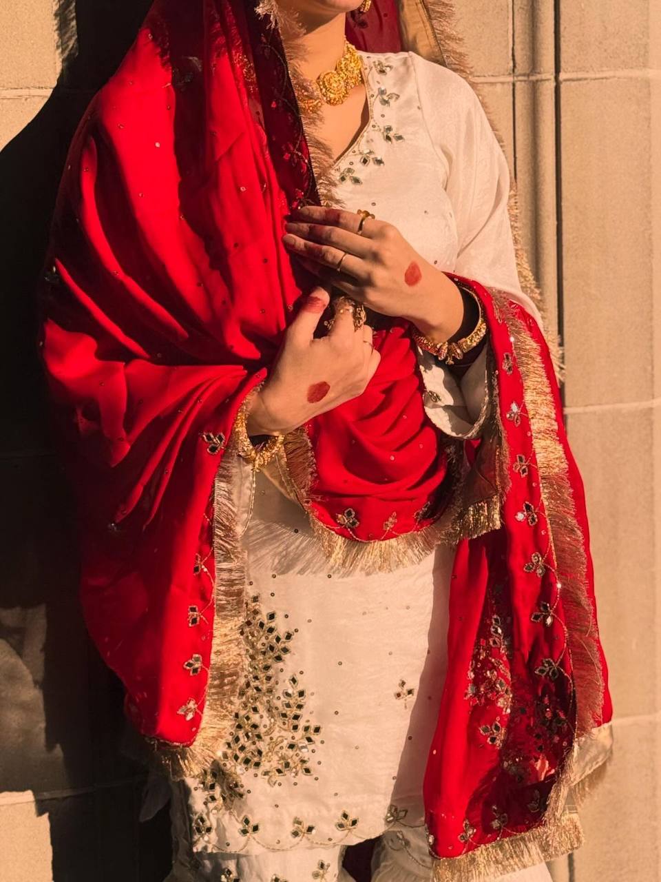 Ruzaira Mirror Elegance Sharara Set
