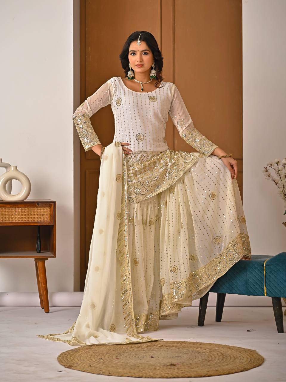 Serelina Drape Sharara Set