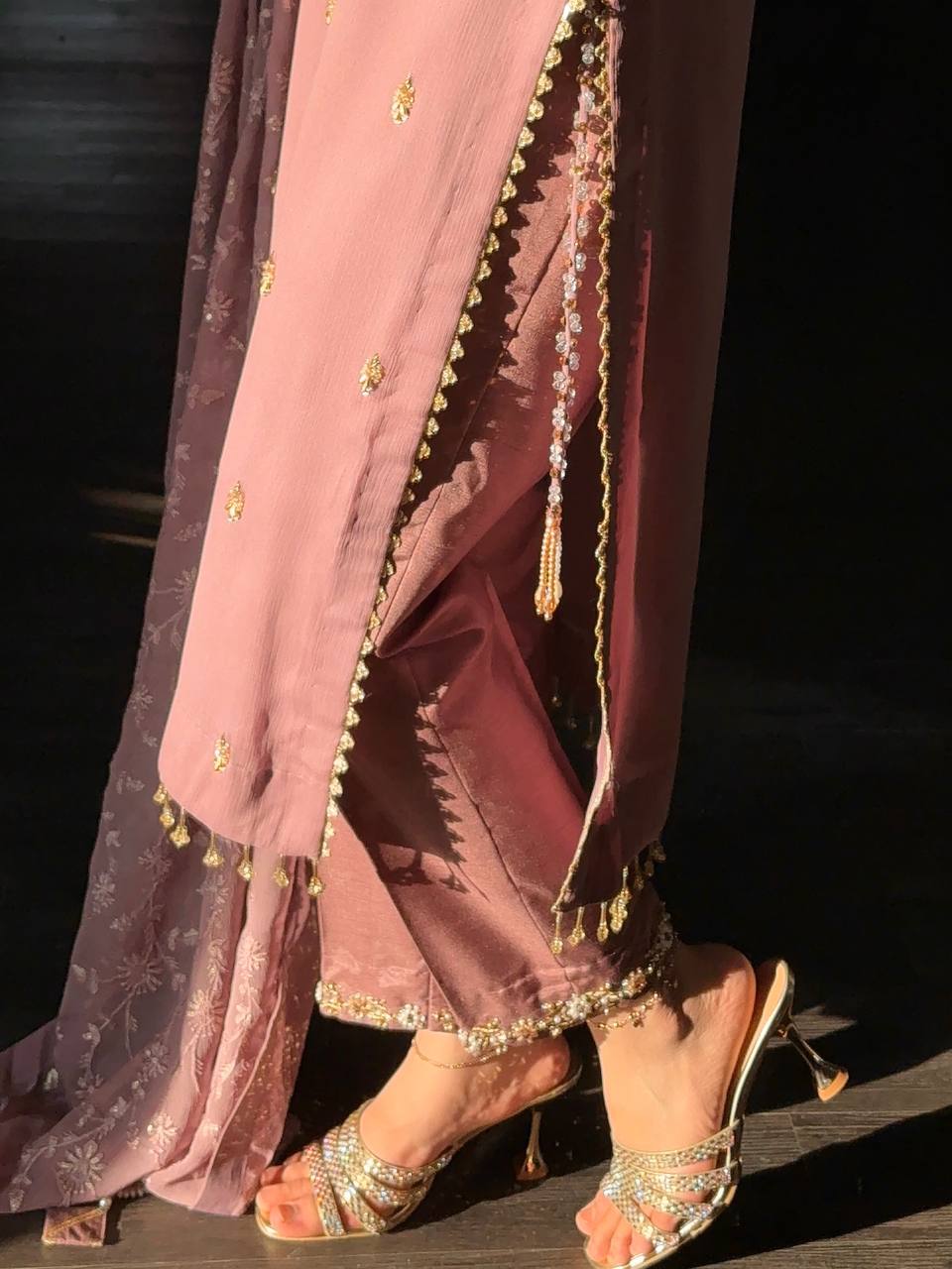 Zareeva Georgette Beads Pant Set