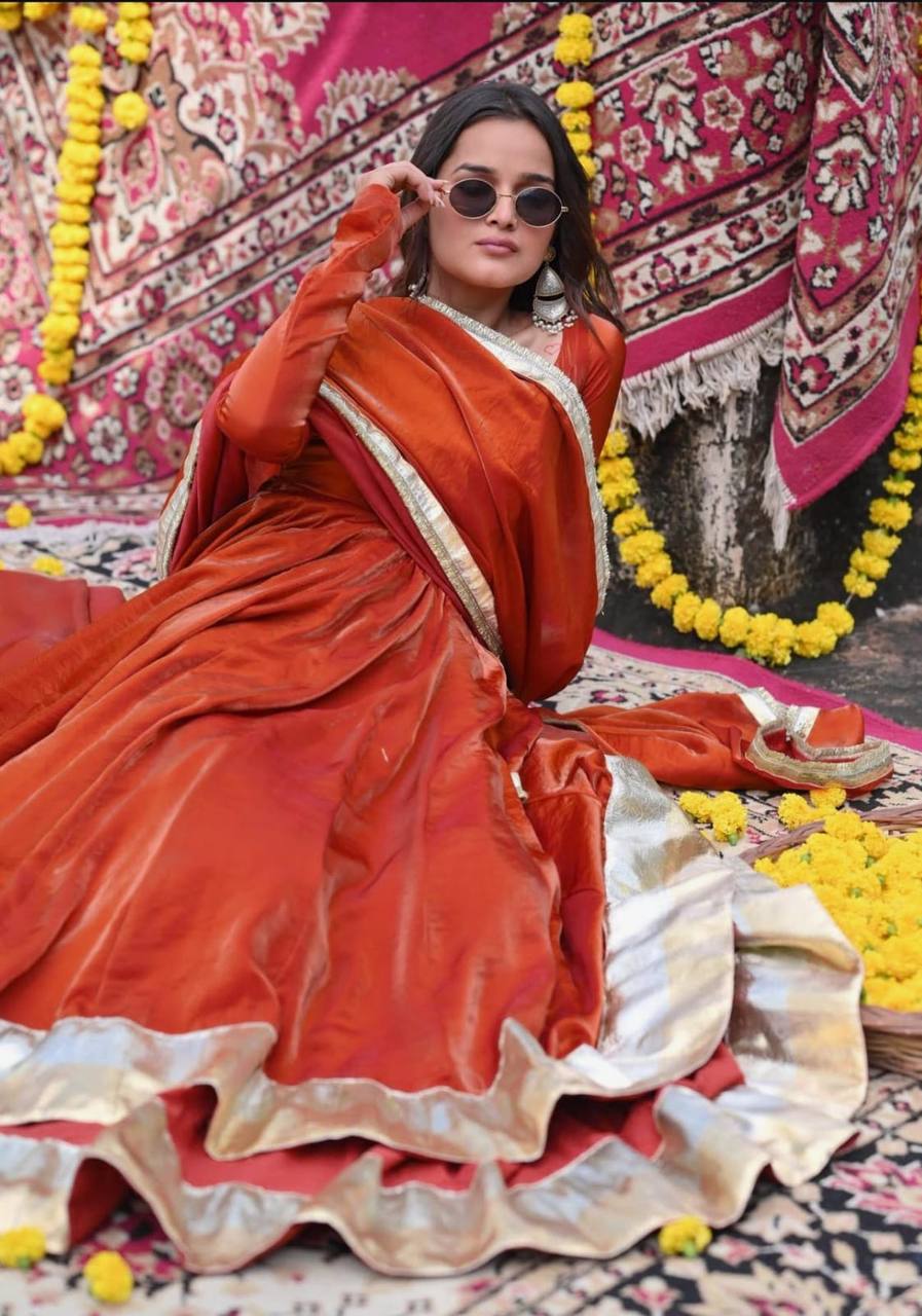 ZOYA RUSTIC ANARKALI SUIT SET