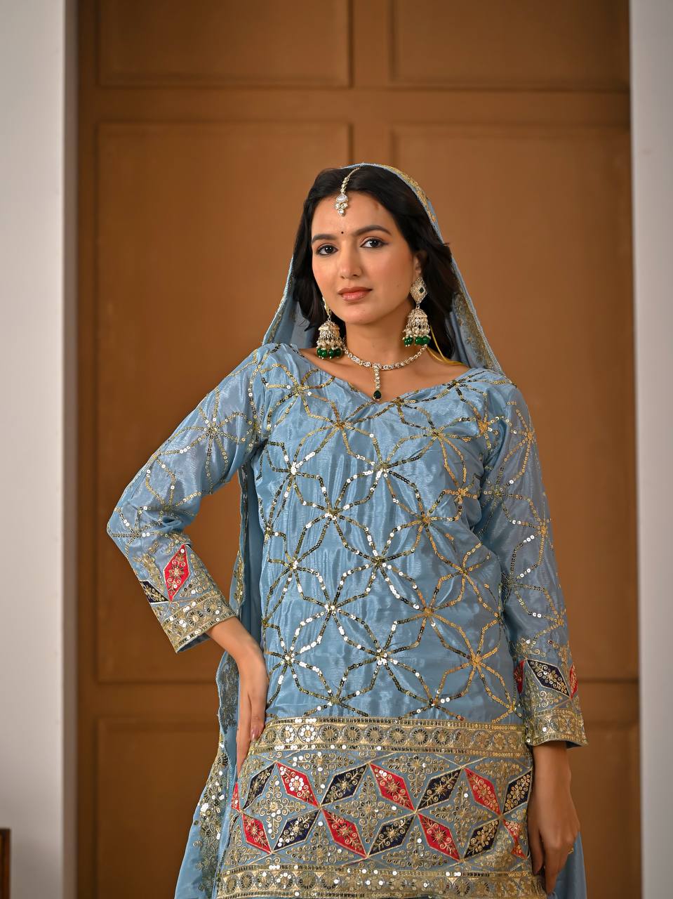 Myra Ethnic Glam Sharara Set