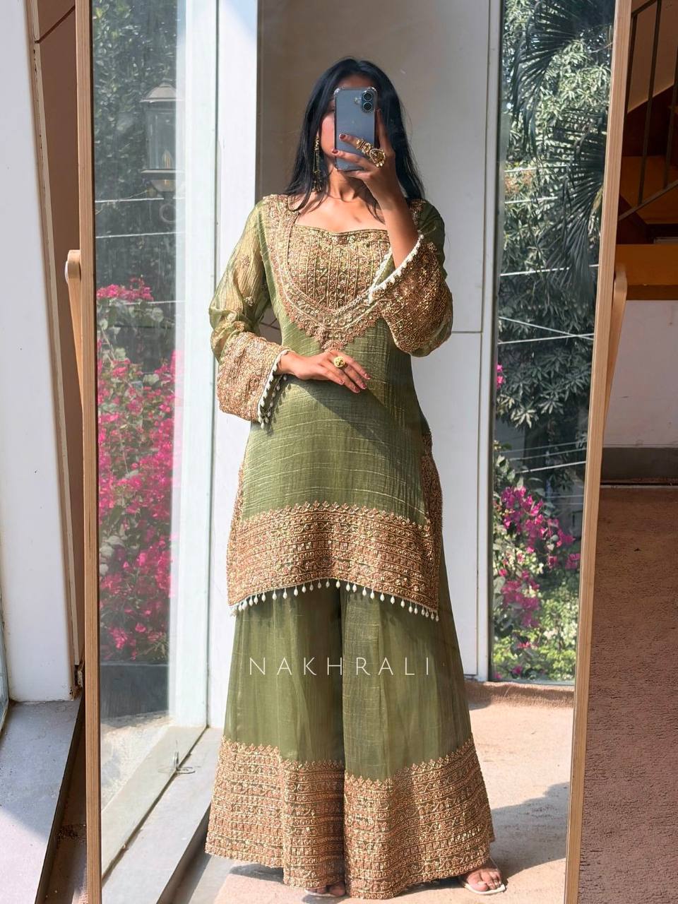 Tehzeeb Luxe Kurta Sharara Set