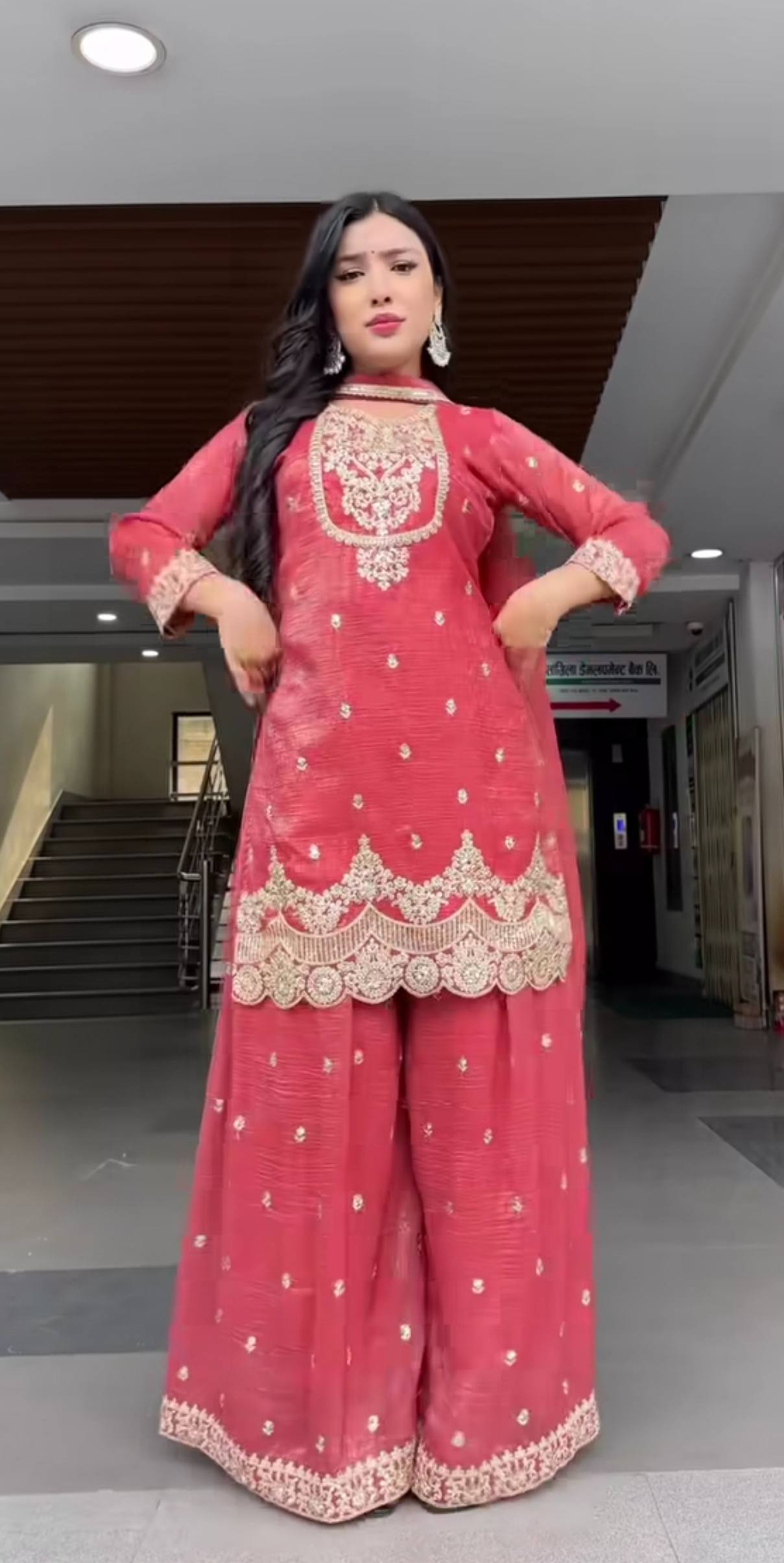 Zelvara Shine Sharara Set