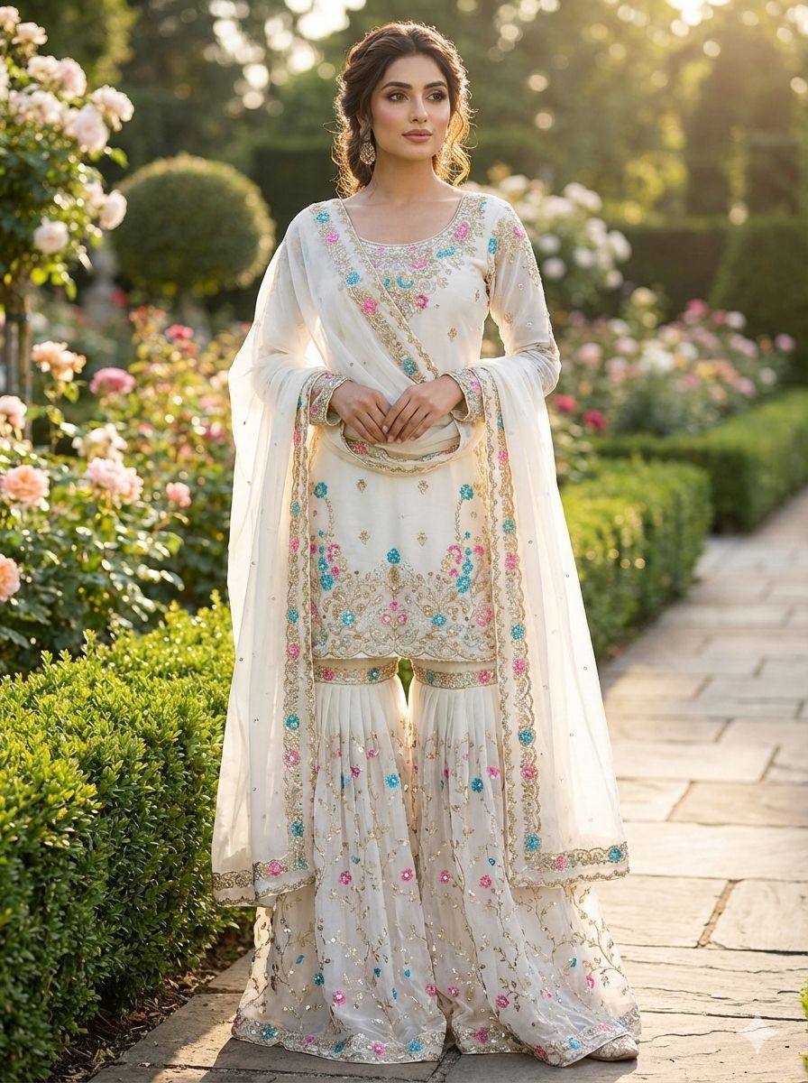 Ziranya Jmc Silk Moti Anarkali Set