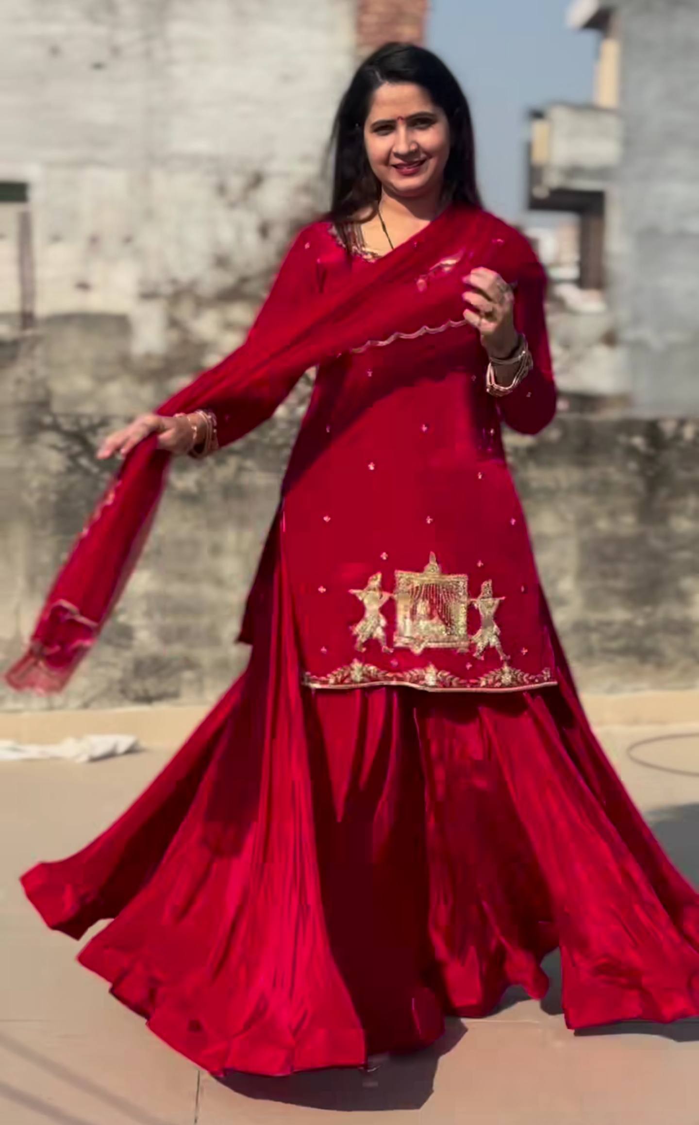Zarmina Beads & Sequence Crepe Silk Lehenga Set