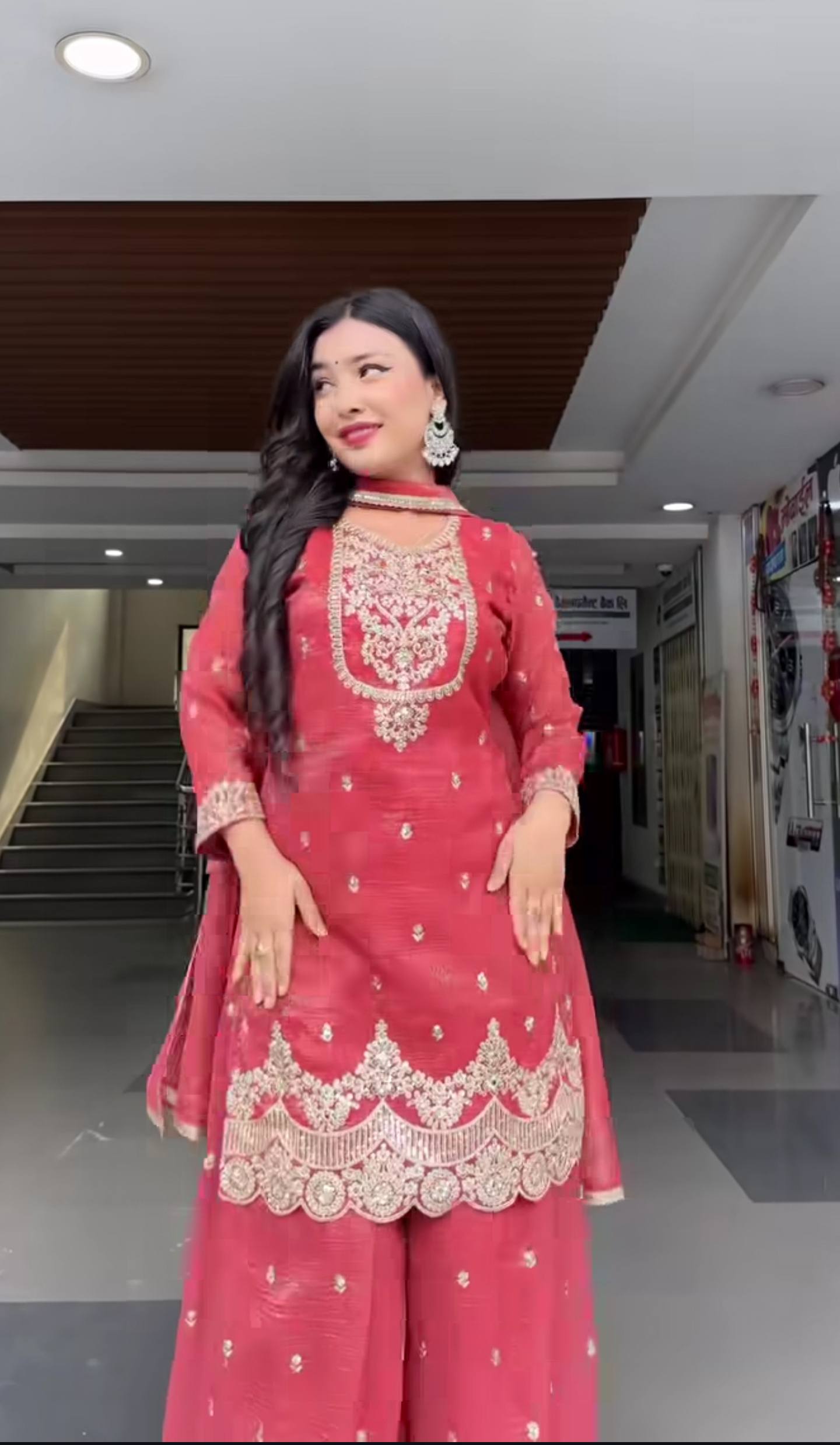 Zelvara Shine Sharara Set