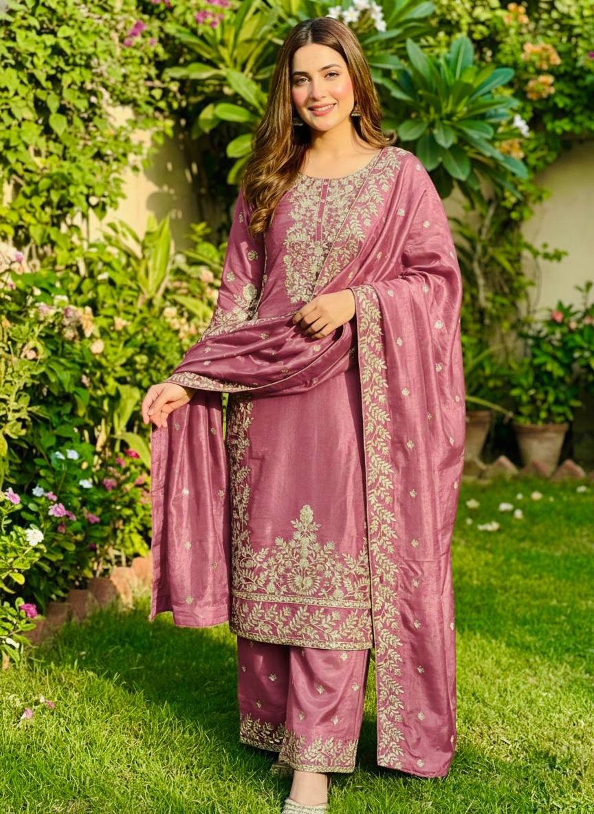 Zynera Gmy Silk Luxe Palazzo Set