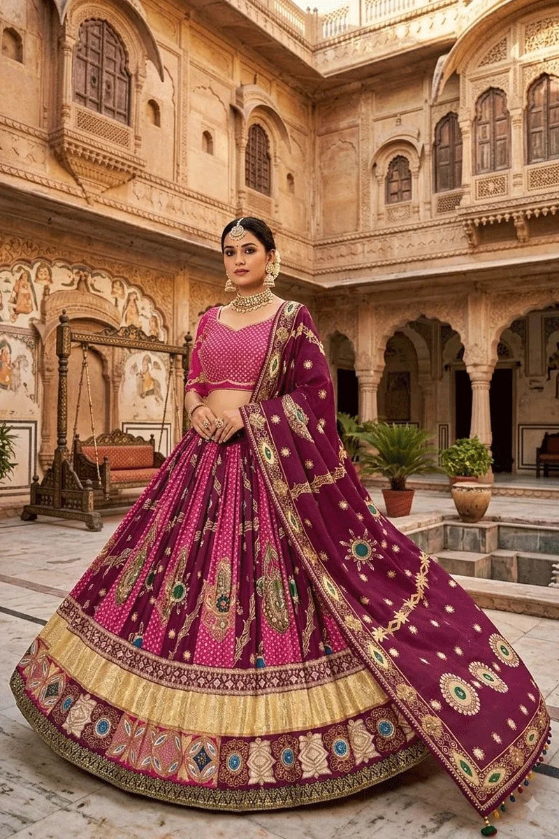 Real Mirror Work Rajasthani Style Chaniya Choli