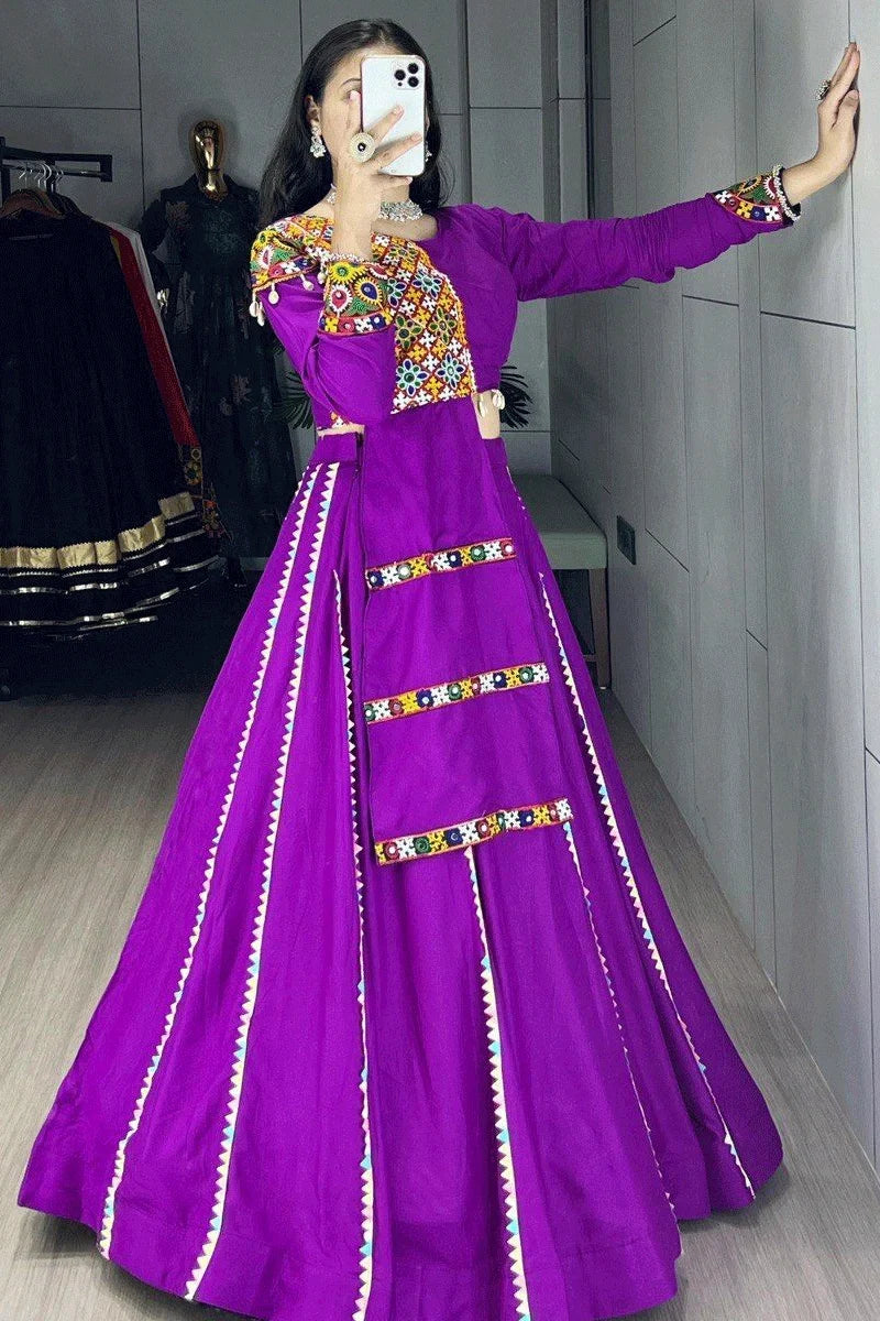 Latest Ready To Wear Gamthi With Kodi Work Lehenga Choli